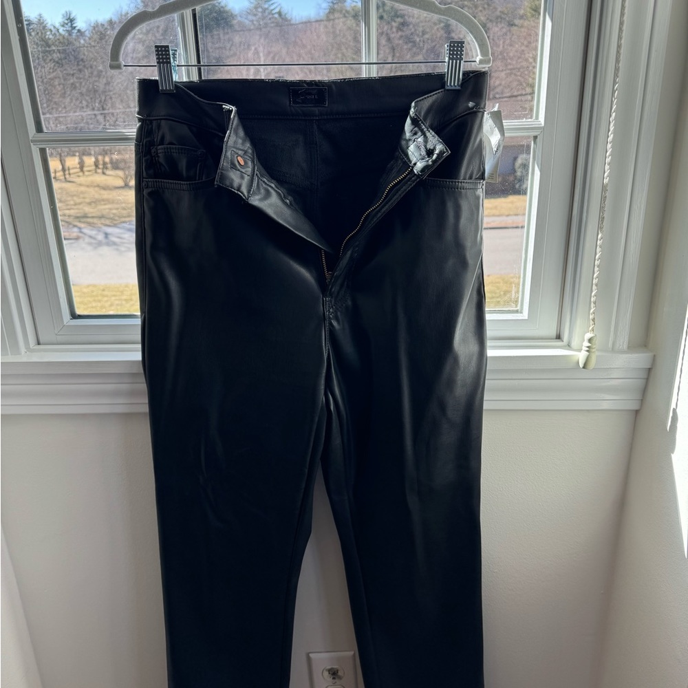 MOTHER brand black leather pants. Never worn!!!